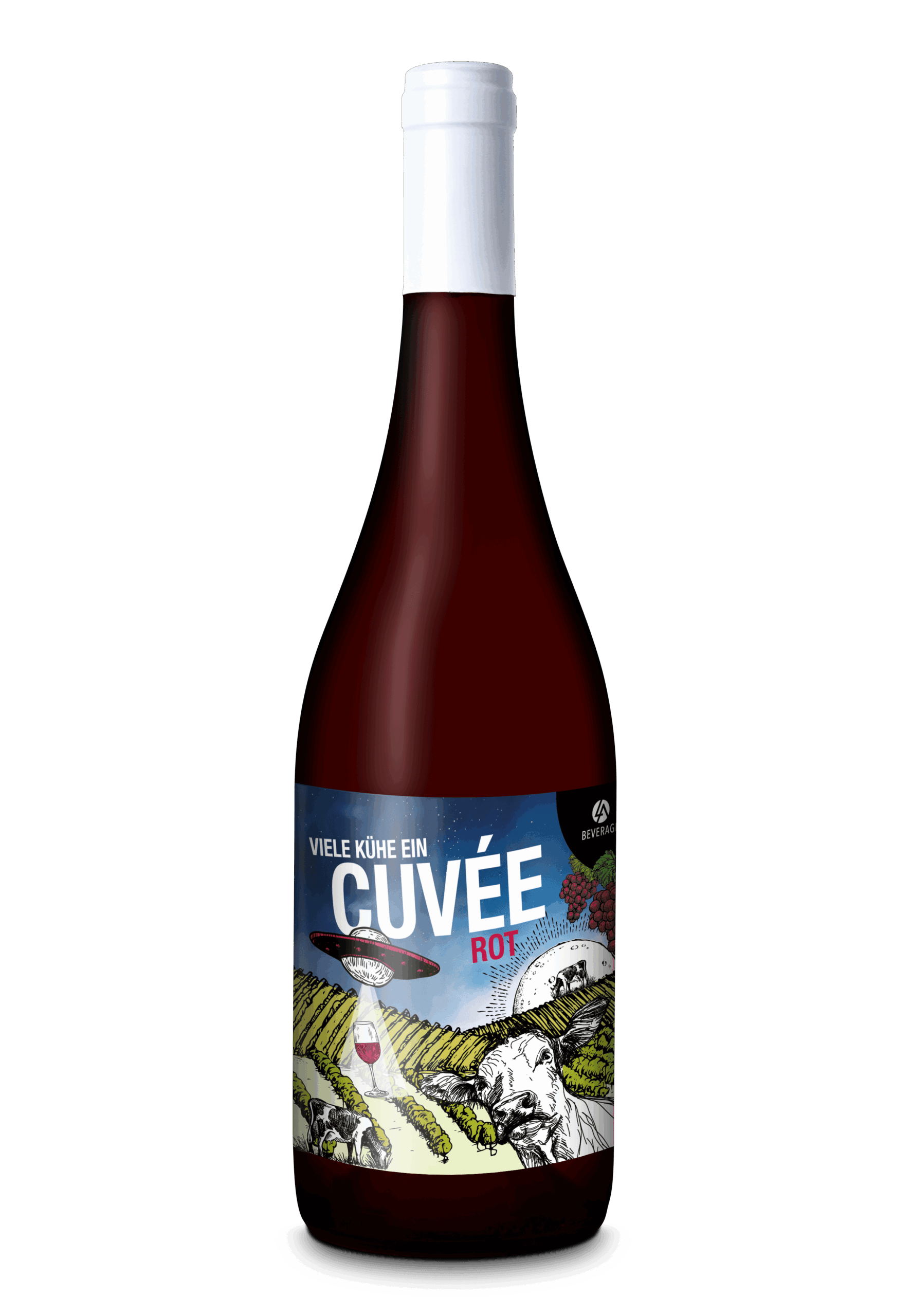 Mockup_cuvee.png Cuvée Rot "viele Kühe ein Cuvée" 2014 0,75l - LA-Beverage – Bild 1