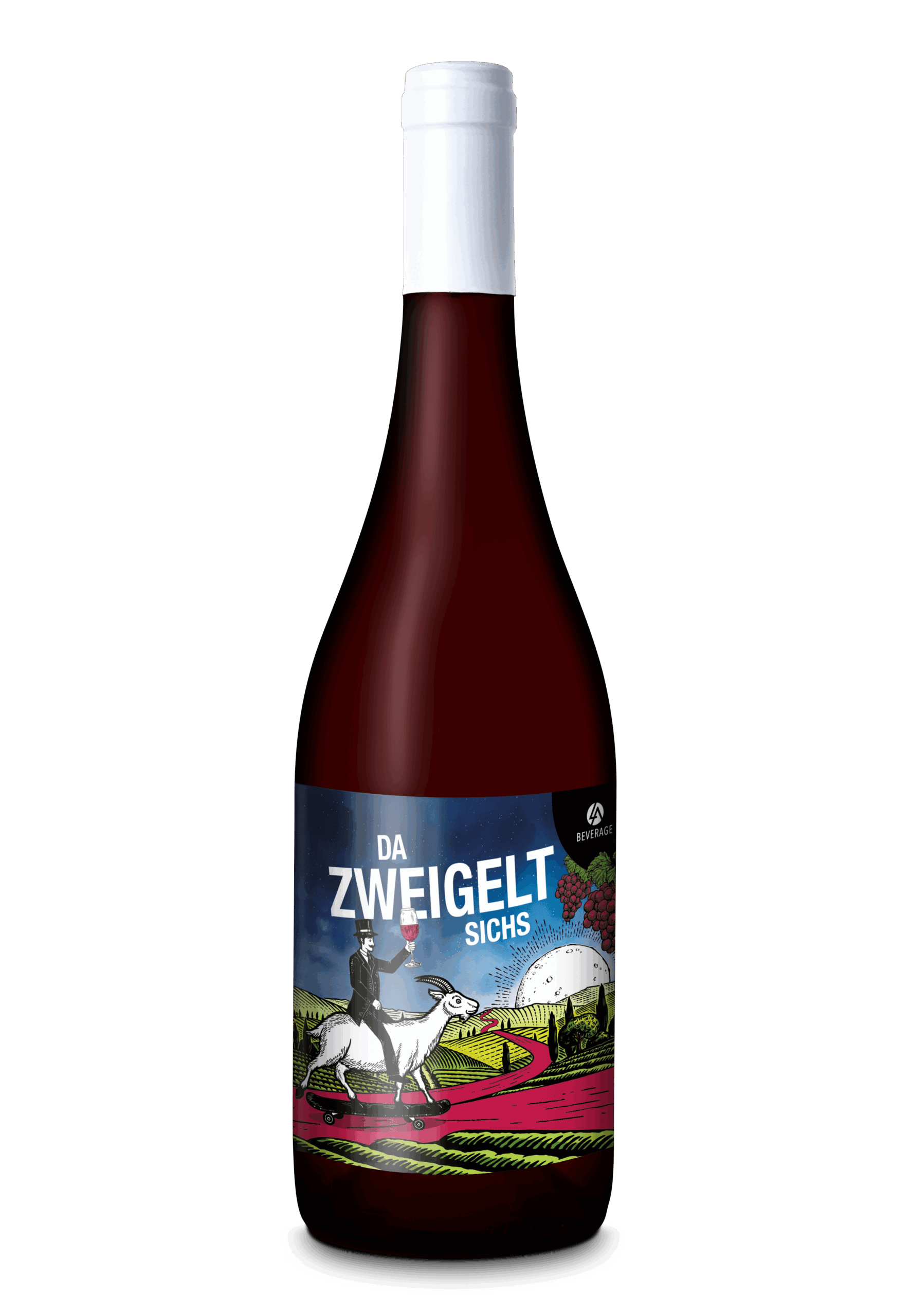Mockup_zweigelt.png daZWEIGELTsichs (Zweigelt) 2019 0,75l - LA-Beverage – Bild 1
