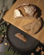 Premium cutting board without juice groove, large oak - Image 3
