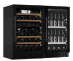 Wine and beer fridge combi package 90 Stainless