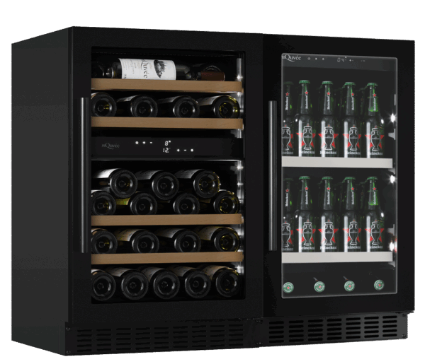 Wine and beer fridge combi package 90 Stainless
