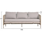 SONDRA Outdoor Lounge Set | CAPPUCCINO - BEIGE - Image 3